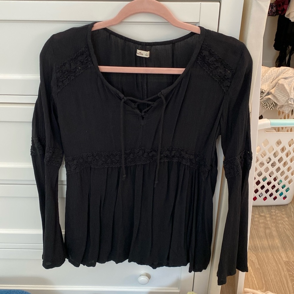 hollister lace blouse